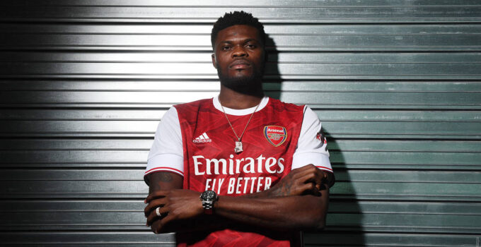 Thomas Partey in Arsenal colours